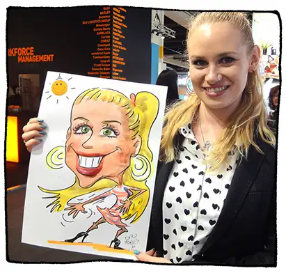 Schnellzeichner agnes karikaturen portraet karikaturen freude positiv
