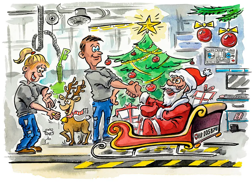 Schnellzeichner kalender malen illustration x1000 weihnachten dezember