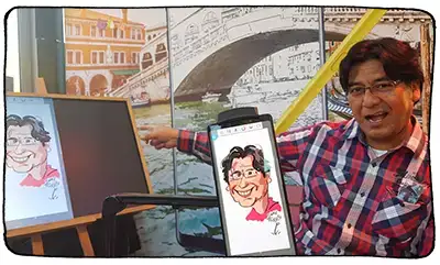 Schnellzeichner karikaturist zuerich film festival zff event