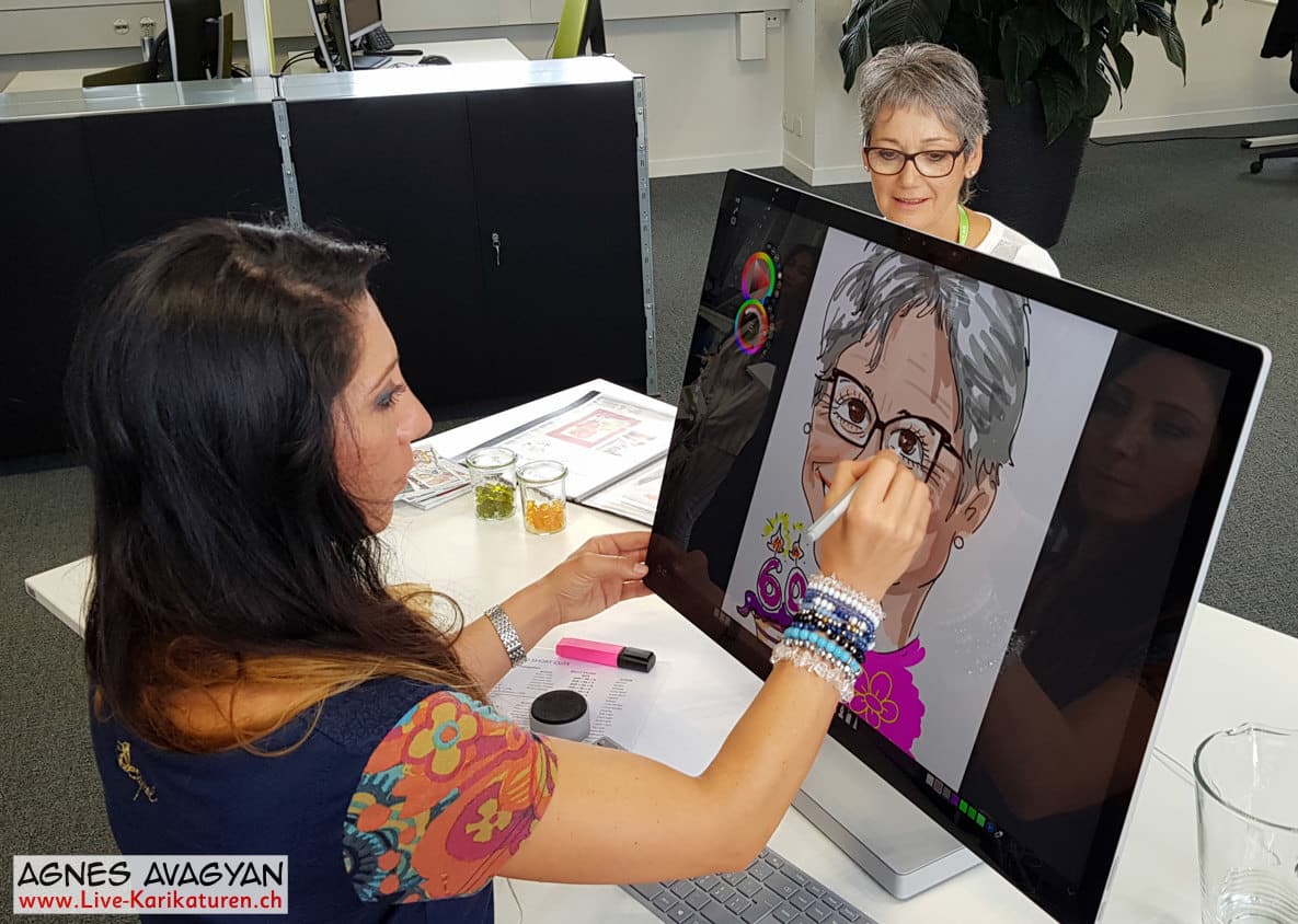 Schnellzeichner Digital Art Tablet digitale Karikaturen