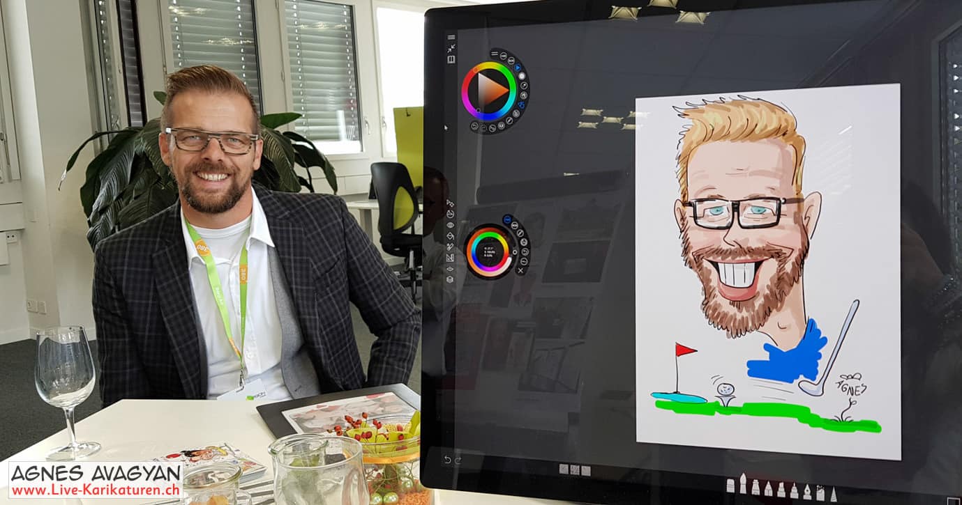 Schnellzeichner Digital Art Tablet digitale Karikaturen