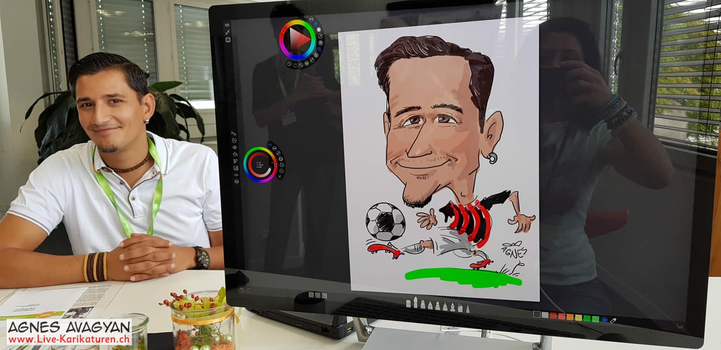 Schnellzeichner Digital Art Tablet digitale Karikaturen