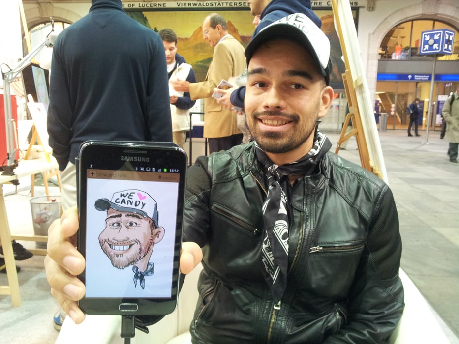 Schnellzeichner Digital Art Tablet digitale Karikaturen