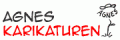 Logo Agnes Karikaturen mit Blume